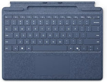 Load image into Gallery viewer, Microsoft Surface Pro Keyboard for Surface Pro 9 and 8 with Pen Storage, Alcantara Material, Sapphire