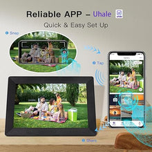Load image into Gallery viewer, 10.1 Inch WiFi Digital Picture Frame, 1280x800 HD IPS Touch Screen Picture Frame Anywhere Use Uhale App Photos/Videos to Digital Photo Frame