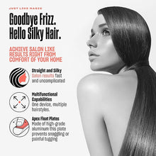 Load image into Gallery viewer, Bekind Apex 2-in-1 Hair Straightener Flat Iron | 1“ 460°F Straightener and Curler for All Hairstyles | UltraSmooth Tech | 15s Fast Heating & Temp Memory | Gift Set for Girls Wome (Galaxy Gray)