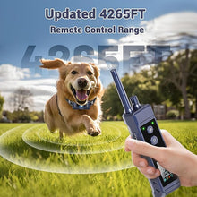 Load image into Gallery viewer, Shock Collar for Dogs - 4265ft Waterproof Training Collar with Flashing Light for Small Medium Large Dogs with Rechargeable Remote, Beep (1-8), Vibration(1-16), Safe Shock(1-99) (Black)