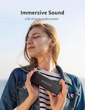 Load image into Gallery viewer, Anker Soundcore 2 Portable Bluetooth Speaker with IPX7 Waterproof, 24-Hour Playtime, Wireless Stereo Pairing, 12W Stereo Sound, Bluetooth 5, Bassup, Speaker for Home, Shower, Outdoors, Travel