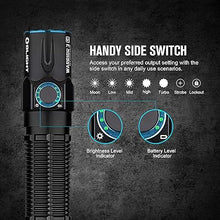 Load image into Gallery viewer, OLIGHT Warrior 3S 2300 Lumens Rechargeable Tactical Flashlight, Compact Dual-Switches LED Bright Light with Proximity Sensor, Powered by Customized Battery for Emergency, EDC and Searching (Black)