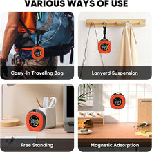 Load image into Gallery viewer, Indoor/Outdoor CO2 Carbon Dioxide Detector, 3-in-1 Portable CO2 Monitor,Temperature & Humidity, CO2 Meter with Alarm, for Home, Car, Grow Tents, Travel,Camping