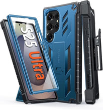 Load image into Gallery viewer, FNTCASE for Samsung Galaxy S25-Ultra Case: Military Grade Rugged Cell Phone Cover with Kickstand & Holster | Shockproof TPU Protection Bumper Matte Textured Design for S25 Ultra Cases 6.9 inch(Blue)