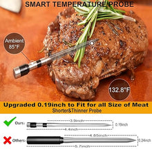 Load image into Gallery viewer, 800FT Smart Wireless Meat Thermometer App Host Control, Bluetooth Digital Meat Thermometer for Barbecue, Outdoor Grilling, Oven & Smoker (Two*Probe-01)