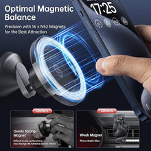 Load image into Gallery viewer, SYNCWIRE for MagSafe Car Mount - 360° Rotation Magnetic Phone Holder for Car Dashboard, Strong Magnets Car Phone Holder Mount Compatible iPhone 16 Pro Max 15 14 13 12,Samsung - MagSafe Car Accessories