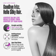 Load image into Gallery viewer, Bekind Apex 2-in-1 Hair Straightener Flat Iron | 1“ 460°F Straightener & Curler for All Hairstyles | UltraSmooth Tech | 15s Fast Heating & Temp Memory | Gift Set for Girls Women (Violet Bloom)