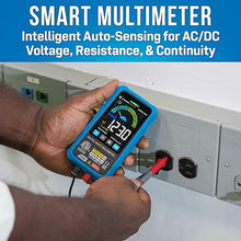 Load image into Gallery viewer, Jonard Tools AMM-600 Automatic Intelligent Digital Multimeter ETL Certified 4000 Counts TRMS, Test A/C D/C Voltage, Resistance, Continuity, Frequency, Capacitance, Diode, NCV, and Live Wire, 600V