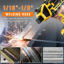 Load image into Gallery viewer, Handheld Welding Machine 110V 120A Portable Electric Welding Machine, IGBT Inverter Stick Welder with 6 Variable Current Adjustment for 3/32"-1/8" Welding Rod Tool
