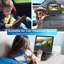 Load image into Gallery viewer, 9.5" Portable DVD Player with 7.5" Swivel Display Screen, 5-Hour Built-in Rechargeable Battery, Car DVD Player,Supports SD Card/USB/CD/DVD and Multiple Disc Formats, High Volume Speaker,Black……