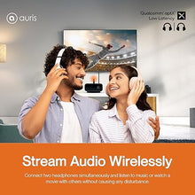 Load image into Gallery viewer, Auris Blume Duo HiFi Bluetooth 5.0 Music TV Transmitter & Receiver Long Range Wireless Adapter | Audiophile DAC, LDAC, aptX HD/LL, Display, Battery & Optical AUX Output Input for Stereo Amplifier Car