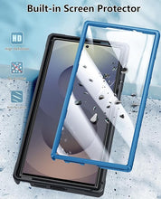 Load image into Gallery viewer, FNTCASE for Samsung Galaxy S25-Ultra Case: Military Grade Rugged Cell Phone Cover with Kickstand & Holster | Shockproof TPU Protection Bumper Matte Textured Design for S25 Ultra Cases 6.9 inch(Blue)