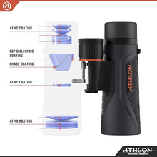 Load image into Gallery viewer, Athlon Optics 8x42 Argos G2 HD Black Binoculars with Eye Relief for Adults and Kids, High-Powered Binoculars for Hunting, Birdwatching, and More