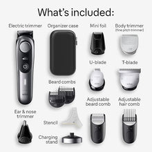 Load image into Gallery viewer, Braun All-in-One Style Kit Series 9 9440, 13-in-1 Trimmer for Men with Beard Trimmer, Body Trimmer for Manscaping, Hair Clippers & More, Sharpest Blade, 40 Length Settings,