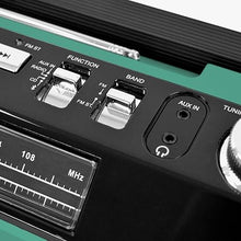 Load image into Gallery viewer, Studebaker SB2145TE 80's Retro Street Bluetooth Boombox with FM Radio, CD Player, LED EQ, 10 Watts RMS Power and AC/DC in Teal