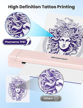Load image into Gallery viewer, Phomemo TP81 Ultra (Upgraded) Tattoo Stencil Printer, Thermal Tattoo Printer with 10pcs Transfer Paper, Tattoo Printer for Tattoo Artists & Beginners, Compatible with Tablet,Smartphone & PC,Pink