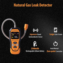 Load image into Gallery viewer, Rechargeable Gas Detector Portable Natural Gas Tester Detector, Combustible Propane Methane Gas Sensor Sniffer (SHG200M Natural Gas Detector)
