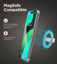Load image into Gallery viewer, ENCASED Clear Case with Grip for iPhone 16 Plus (2024) Set Includes Silicone Magnetic Phone Holder (Compatible with MagSafe)