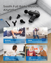 Load image into Gallery viewer, RENPHO Active Massage Gun Deep Tissue, Percussion Handheld Muscle Massager Gun for Body Neck Pain Relief, FSA HSA Eligible Electric Mini Back Massager for Athletes Men Women