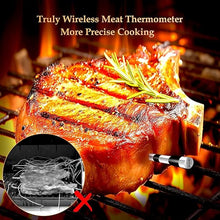Load image into Gallery viewer, 800FT Smart Wireless Meat Thermometer with Digital Meat Probe, Bluetooth Meat Thermometer with App Host Control for Barbecue, Outdoor Grilling, Oven & Smoker (Two*Probe-01)