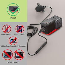 Load image into Gallery viewer, Cubilux UCM-RBK2 Microphone Adapter Compatible with ONE R, USB Type C to TRRS MIC Converter Connector Compatible with Insta 360 ONE R Camera