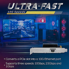 Load image into Gallery viewer, TRENDnet 10 Gigabit PCIe Network Adapter, Converts A PCIe Slot Into A 10G Ethernet Port, Supports 802.1Q Vlan, Includes Standard & Low-Profile Brackets, PCIe 2.0, PCIe 3.0, Silver, TEG-10GECTX
