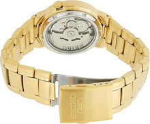 Load image into Gallery viewer, Seiko Men's SNKA10 5 Automatic Gold Dial Gold-Tone Stainless Steel Watch