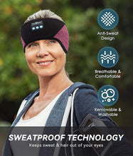 Load image into Gallery viewer, MUSICOZY Sleep Headphones Bluetooth 5.4 Headband, Wireless Earphones Music Sleep Earbuds Sleeping Eye Mask with HD Stereo Speakers for Workout Running Travel Yoga, Ideal Gifts for Women Men