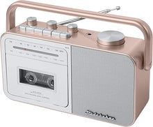 Load image into Gallery viewer, Studebaker SB2130RG Portable Cassette Player/Recorder with AM/FM Radio (Rose Gold/Silver)