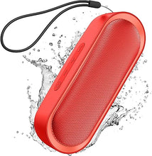Load image into Gallery viewer, LENRUE Bluetooth Speakers, Waterproof Portable Speakers with TWS, 24 Playtime, Stereo Sound, Wireless for Home Shower Pool Beach Outdoor (Red)