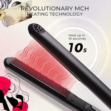 Load image into Gallery viewer, TYMO SWAY Hair Straightener with 10s Fast Heating, 1 Inch Professional Flat Iron Curling Iron in One with 32 Adjustable Temp, Automatic Shut Off, Dual Voltage