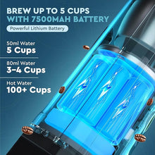 Load image into Gallery viewer, drips Portable Electric Espresso Machine with 3-4 Minute Self-Heating, 20 Bar Mini Coffee Maker Compatible with NS Capsule & Ground Coffee for Camping, Travel, Hiking, Office (Matte Black)