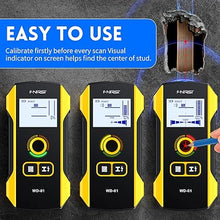 Load image into Gallery viewer, FNIRSI Stud Finder Wall Scanner - 6 in 1 Electronic Wall Wood Metal Stud Finder, Wall Detector with Updated Positioning Hole for Center and Edge of Wood AC Wire Metal Studs Joist Pipe