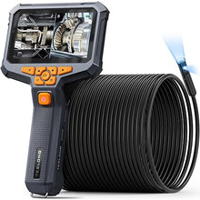 Load image into Gallery viewer, Inspection Camera, Dual Lens Inspection Camera with Light, NTS430 Teslong Borescope, IP67 Waterproof Flexible Cable Sewer Camera, 1080P HD Borescope Inspection Camera with 7 LED Lights(50FT)