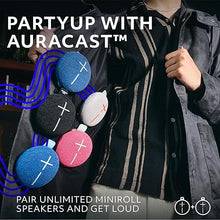 Load image into Gallery viewer, Ultimate Ears MINIROLL Ultra-Portable Waterproof Bluetooth Speaker, Big Bass, IP67 Dustproof, 131 ft (40 m) Range - Calming Pink