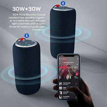 Load image into Gallery viewer, Monster S310 Bluetooth Speaker, Portable Bluetooth Speaker, 30W True Wireless Stereo Pairing Deliver Dynamic Sound, Waterproof Speaker, Bluetooth 5.2 Built-in Mic, 24H, for Family Outdoor