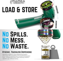Load image into Gallery viewer, Mamba Original 1g Green USB Electric Herb Grinder. Small Portable Metal Herbal Grinder Machine & Spice Mill for the Kitchen