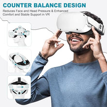 Load image into Gallery viewer, Hurra Head Strap with Battery for Oculus Quest 2, 10000mAh Fast Charging Battery Pack Extend 8H Playtime, Counter Balance Adjustable Elite Strap Replacement Accessories Enhanced Comfort Support in VR