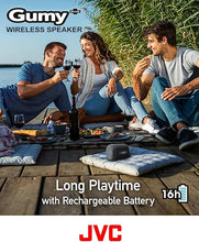 Load image into Gallery viewer, JVC Portable Gumy Plus Wireless Speaker with 45mm Driver for Powerful Surround Sound, Bluetooth 5.3, Lightweight, TWS Capability, USB-C, AUX in, up to 16-Hour Battery Life - SPSG2BTB (Black)