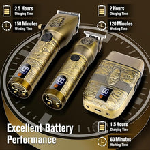 Load image into Gallery viewer, Suttik Professional Hair Clippers Trimmer Shaver Set for Men, Electric Razor Foil Shavers Beard Trimmer for Men Combo Set of 3, Barber Kit Hair Cutting Kit with Accessories,Gift for Men