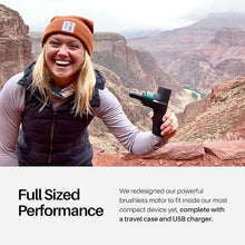 Load image into Gallery viewer, Ekrin Athletics Bantam Mini Massage Gun - Compact Deep Tissue Muscle Massager with Adjustable Speeds & 4 Attachments - Long Battery Life, Lightweight, Travel Friendly