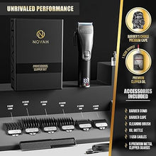 Load image into Gallery viewer, Novah Professional Hair Clippers for Men, Professional Barber Clippers, Electric Mens Cordless Hair Clippers for Barbers Haircut Kit Fade, Maquina de Cortar Cabello
