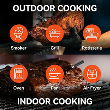 Load image into Gallery viewer, Pro Smart WiFi Wireless Meat Thermometer, Unlimited Range, Improved Stability, Ultra-Thin Probe, Bluetooth Digital Food Thermometer for Remote Monitoring of Oven/Kitchen/BBQ/Smoker/Rotisserie