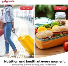 Load image into Gallery viewer, Portable Blender, Cordless, 12oz Personal Small Blender, USB-C Rechargeable, BPA-Free and Dishwasher Safe Travel Cup, On-the-Go Blender