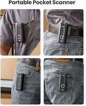 Load image into Gallery viewer, Eyoyo 2D Bluetooth Barcode Scanner Wireless with Clip, 2000mAh Battery with Level Indicator, Portable Mini QR Bar Code Reader for Library Book Inventory Compatible with iPhone, iPad, Android Phone