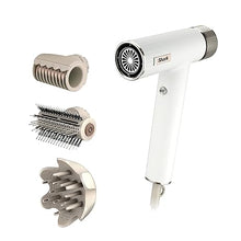 Load image into Gallery viewer, Shark Hair Dryer SpeedStyle RapidGloss Finisher and High-Velocity Dryer, Ionic Hair Blow Dryer with IQ Speed Styling and Drying Suite, No Heat Damage, Best for Curly and Coily Hair, Silk, HD332