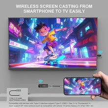 Load image into Gallery viewer, Wireless HDMI Transmitter and Receiver,Wireless HDMI Extender Kit with USB C to HDMI Adapter,Wireless 2.4G/5G Audio Video Streaming to HDTV/Projector/Monitor from Laptop,PC,Camera,Smartphone,Tablet