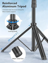 Load image into Gallery viewer, 72" Phone Tripod & Selfie Stick, Extendable Cell Phone Tripod Stand with Detachable Remote & Phone Holder, Aluminum Tripod for Cell Phone & Camera, Selfie Stick Tripod Compatible with iPhone Android