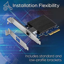 Load image into Gallery viewer, TRENDnet 10 Gigabit PCIe Network Adapter, Converts A PCIe Slot Into A 10G Ethernet Port, Supports 802.1Q Vlan, Includes Standard & Low-Profile Brackets, PCIe 2.0, PCIe 3.0, Silver, TEG-10GECTX