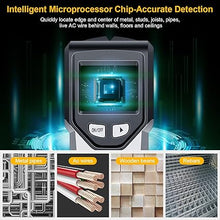 Load image into Gallery viewer, Stud Finder Wall Scanner - 5 in 1 Stud Finder Tool w/Intelligent Microprocessor Chip and HD LCD Display, Stud Detector Beam Finders for the Center and Edge of Wood AC Wire Metal Studs Joist